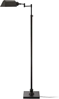 Vintage Pharmacy Floor Lamp (Matte Black + Brass)